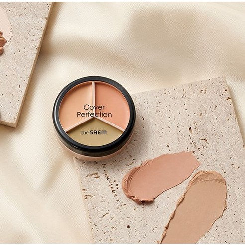 The Saem Cover Perfection Triple Pot Concealer 13.5g, 03 Correct Up Bay..., 1ea