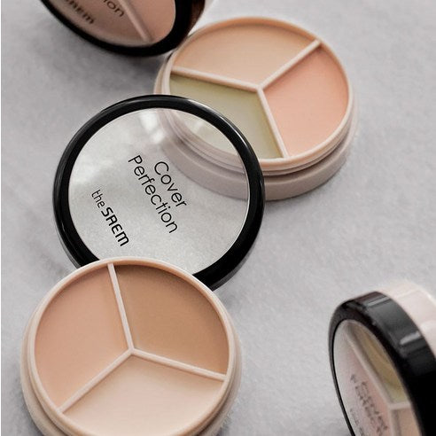 The Saem Cover Perfection Triple Pot Concealer 13.5g, 03 Correct Up Bay..., 1ea