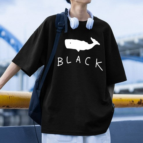 Moon Collection Part 5 Overfit Whale Short Sleeve Tee