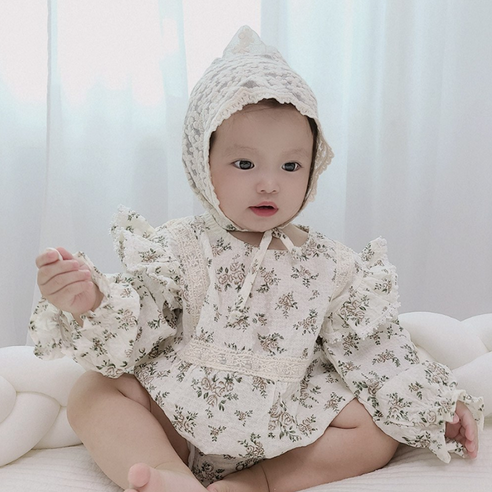Baths dus infant newborn baby girl baby Alyssa Rose suit set hundred days stone shooting suit space suit dress dress