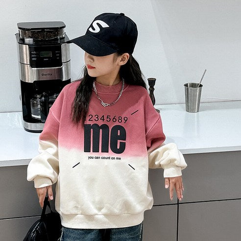 Milk bonbon elementary school junior high school girl girl sweatshirt