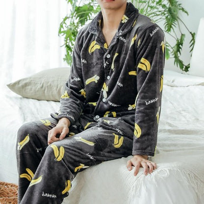 Glam Sympathy Mink Monkey Banana Sleep Pajamas Karatu Piece