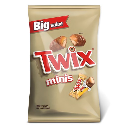 Twix Minis Chocolate Bar, 990g, 1pc