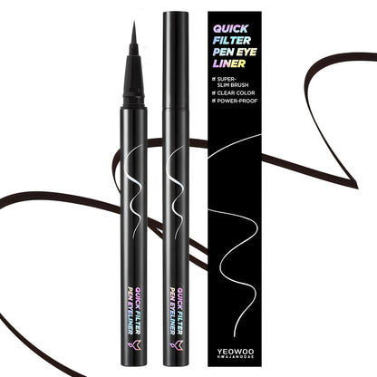 Fox Makeup Waterproof Quick Filter Pen Eyeliner 0.5g, P1 Blackpresso, 2ea