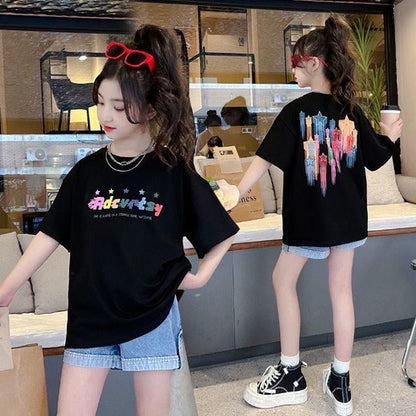 Milk Bonbon World Boys Girls Cotton Short Sleeve T-Shirt